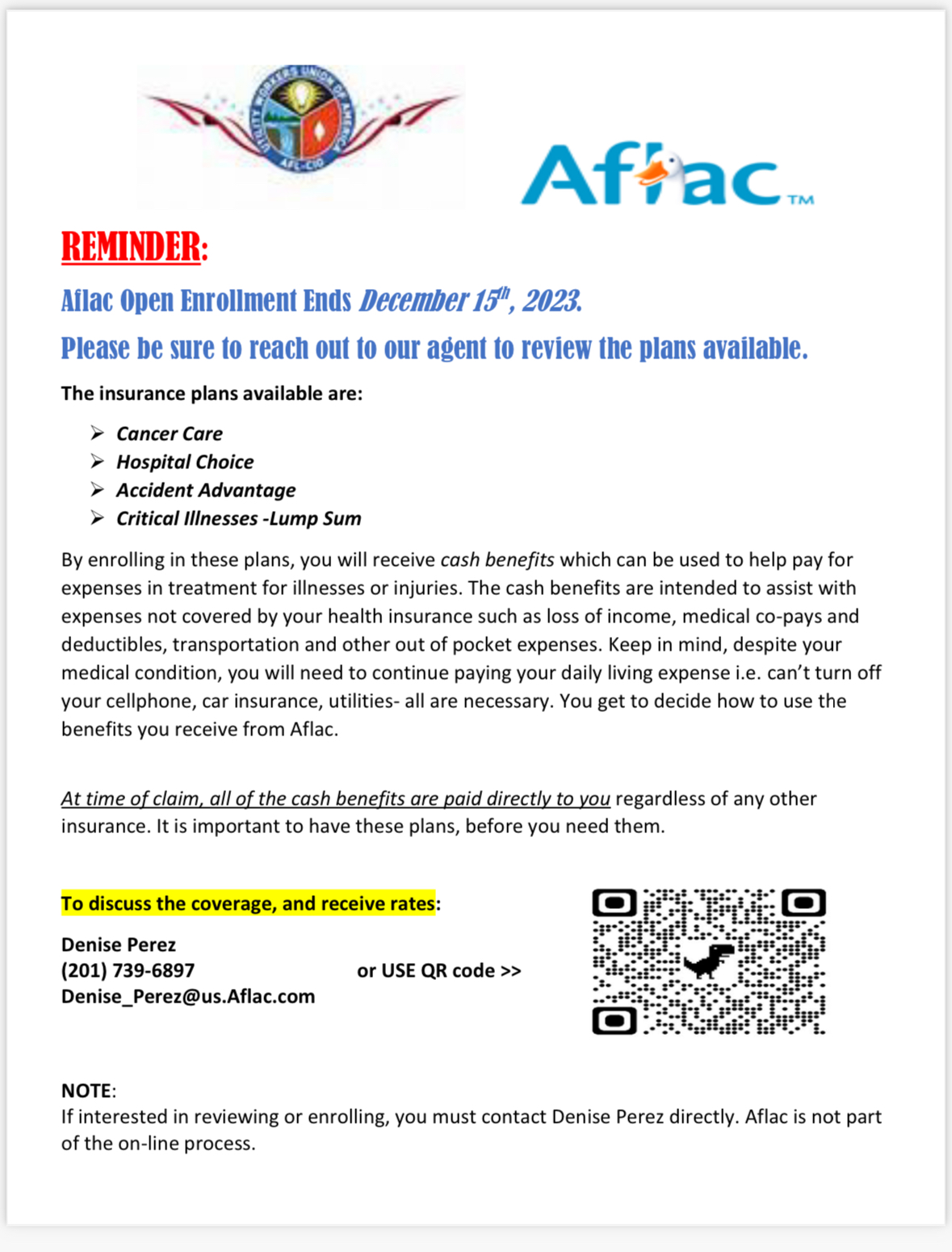 Aflac Open Enrollment 